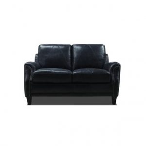 Navy Blue Leather Loveseat | Wayfair