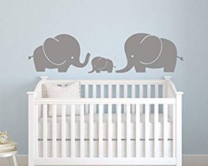 Amazon.com: Elephant Family Wall Decal - Nursery Wall Decals