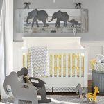 Elephant nursery decor. Unique wall art for a baby's room. Made of
