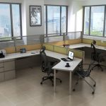 Modern Office Cubicle Design: Unique Curved L-Shape | Joyce Contract