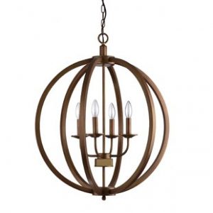 Large Metal Orb Chandelier | Wayfair