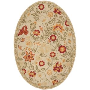 Ivory & Cream Oval Rugs You'll Love | Wayfair