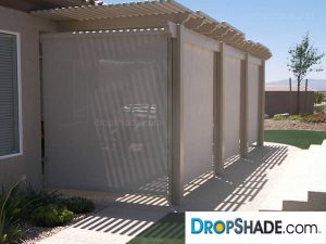 Patio Drop Shades, Exterior Motorized Retractable Shades