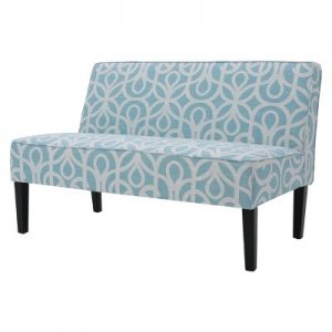 Dejon Loveseat Patterned Azure Blue - Christopher Knight Home : Target