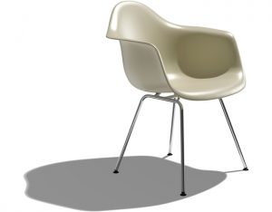 Eames® Molded Plastic Armchair With 4 Leg Base - hivemodern.com