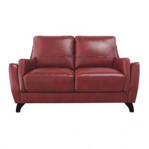 Barnstorm Red Leather Loveseat | Wayfair