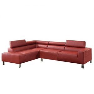 Red Leather Sectional Sofa: Amazon.com