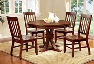 Amazon.com - Furniture of America Castile 5-Piece Transitional Round