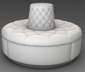 Second Life Marketplace - Round Sofa - Full Perm Mesh - Low Impact