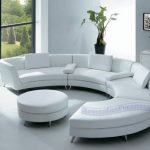 round white leather sectionals |  Rounded Sofa Interior with Off