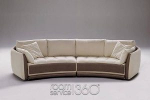 Circular Sectional Sofa | Planet Contemporary Italian Leather Round