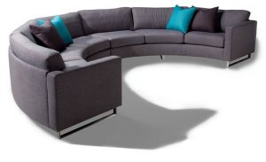 Design Classic 1224 Circular Sectional Sofa by Milo Baughman from