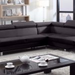 2 Piece Modern Bonded Leather Right Facing Chaise Sectional Sofa
