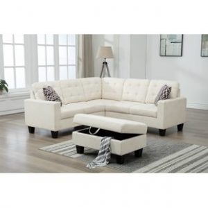 Ivory Sectional Sofa | Wayfair