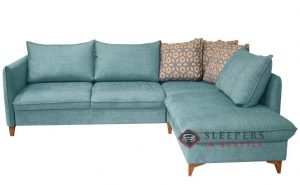 Quick-Ship Flipper by Luonto Chaise Sectional Fabric Sofa by Luonto