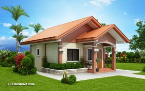 Small And Simple House Design With Two Bedrooms - Ulric Home