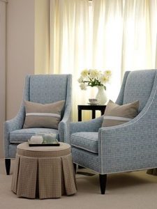 small sitting area - I love the chic, simple lines of these chairs