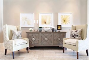 Foyer Seating Area - Contemporary - living room - Elizabeth Kimberly