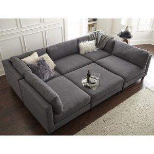 Chelsea Reversible Sleeper Sectional with Ottoman | Home ideas