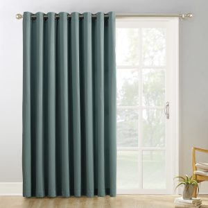 Sun Zero Conrad Extra-Wide Blackout Sliding Patio Door Curtain Panel