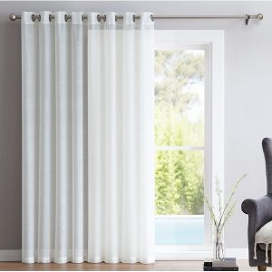 Winston Porter Pamperin Patio Door Solid Sheer Grommet Single