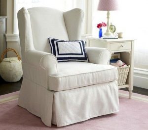 Download wingback chair slipcovers white | Home - Living Room Corner