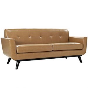 Amazon.com: Modway Engage Mid-Century Modern Upholstered Leather