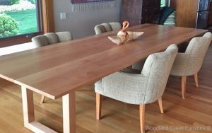 Solid Wood Contemporary Dining Table, Custom Made Dining Table