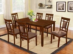 Amazon.com - The Room Style 7 piece Cherry Finish Solid Wood Dining