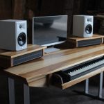 Midsize Modern Wood Recording Studio Desk for Composer / | Etsy