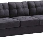Glory G515A Black Suede Sofa Set