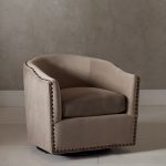 Harlow Upholstered Swivel Armchair | Pottery Barn