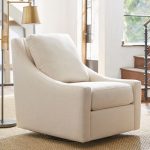 Aiden Upholstered Swivel Armchair | Pottery Barn