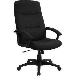 Fabric Upholstered Executive High-Back Swivel Office Chair - Walmart.com