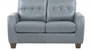 $779.99 - Santoro Ocean (blue) Leather Loveseat - Classic