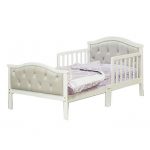 Amazon.com : Toddler Bed with Soft Tufted Headboard, Kids Wood Bed