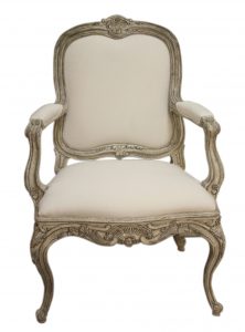 Swedish Curvy Rococo Occasional Armchair SC0021 - Traditional