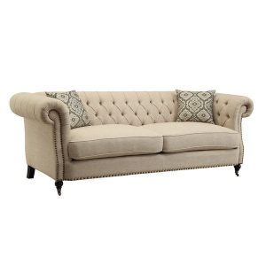 Shop Beige Traditional Sofa/ Loveseat - Free Shipping Today