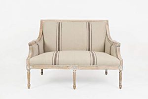 Amazon.com: Jofran Traditional Loveseat in Tan: Kitchen & Dining