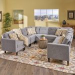 Shop Delilah Mid Century Modern U-Shaped Sectional Sofa Set(Set 0f