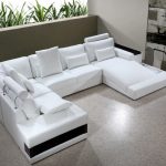 Diamond Modern White Leather