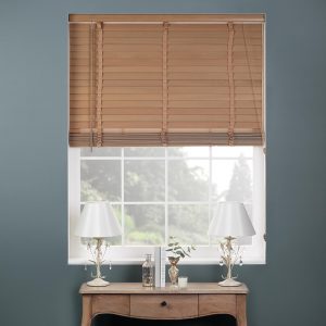 Oak Wooden Venetian Blind 50mm Slats | Dunelm