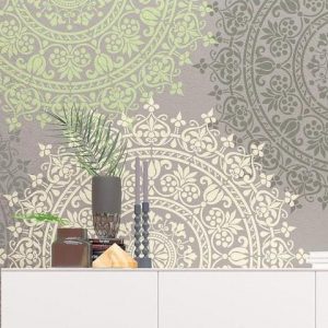 Wall Stencil Medallion - Original And Unique Wall Stencil - Reusable