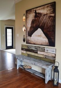 Cowboy Western Home Decor : Rustic Spot For Shoes Cowboy Western