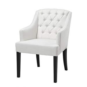 Amazon.com: Eichholtz White Armchair Lancaster: Kitchen & Dining