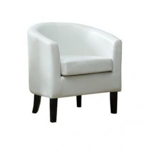 White Leather Barcelona Chair | Wayfair