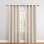 Amazon.com: jinchan Burlap Linen Window Curtains for Bedroom Window