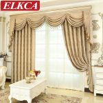 Online Shop European Luxury Window Curtains for Living Room Bedroom