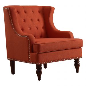 Rosevera Carafa Tufted Wingback Armchair - Walmart.com