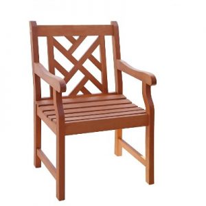 Vifah Outdoor Wooden Armchair - Brown : Target